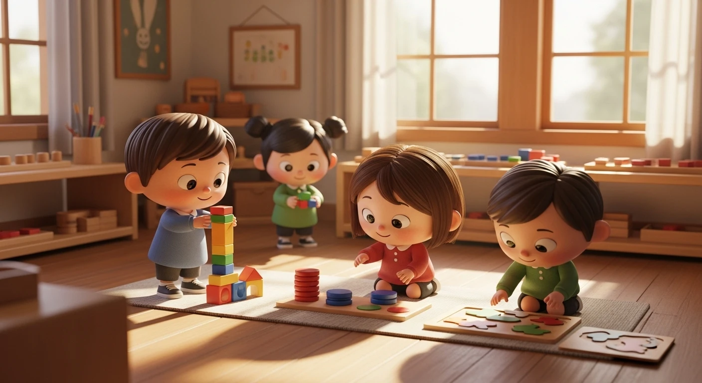 أفضل أدوات منتسوري لتنمية مهارات الأطفال من عمر 3 سنوات
